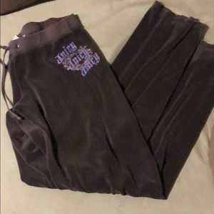 Juicy Couture brown terry sweat pants size large